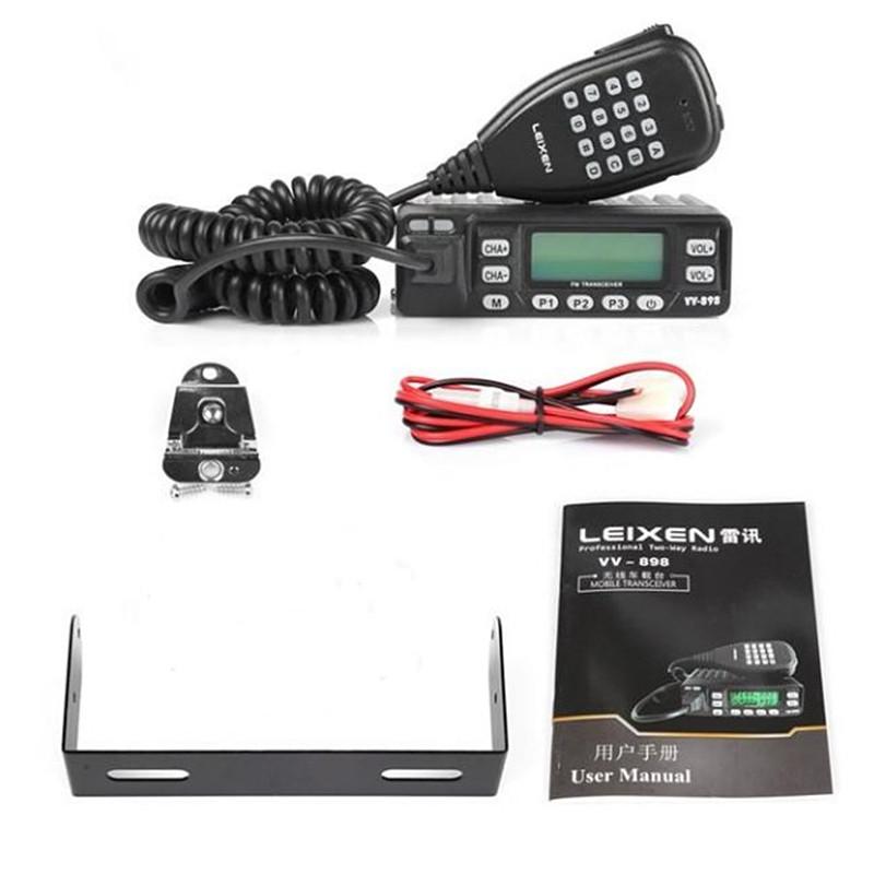 

100% Original LEIXEN VV-898 Car Radio Two Way Radio 10W UHF/VHF Ham Mobile Transceiver Woki Toki