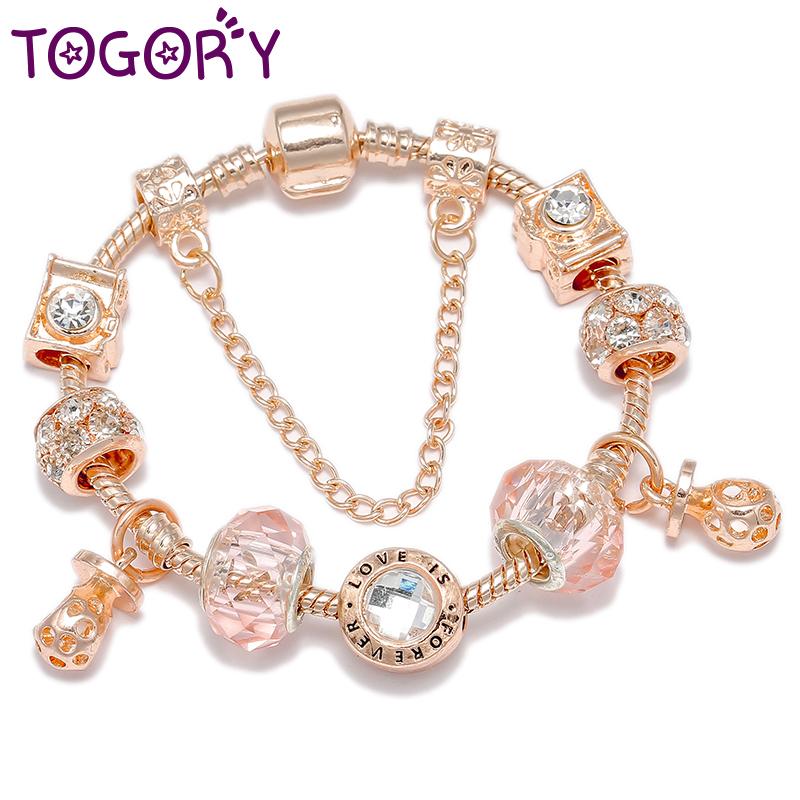 

High Quality Silver Plated Snake Chain Charm Bracelet With LOVEFOEVER Beads Fits European Style Bracelets for Women Jewelry Gift