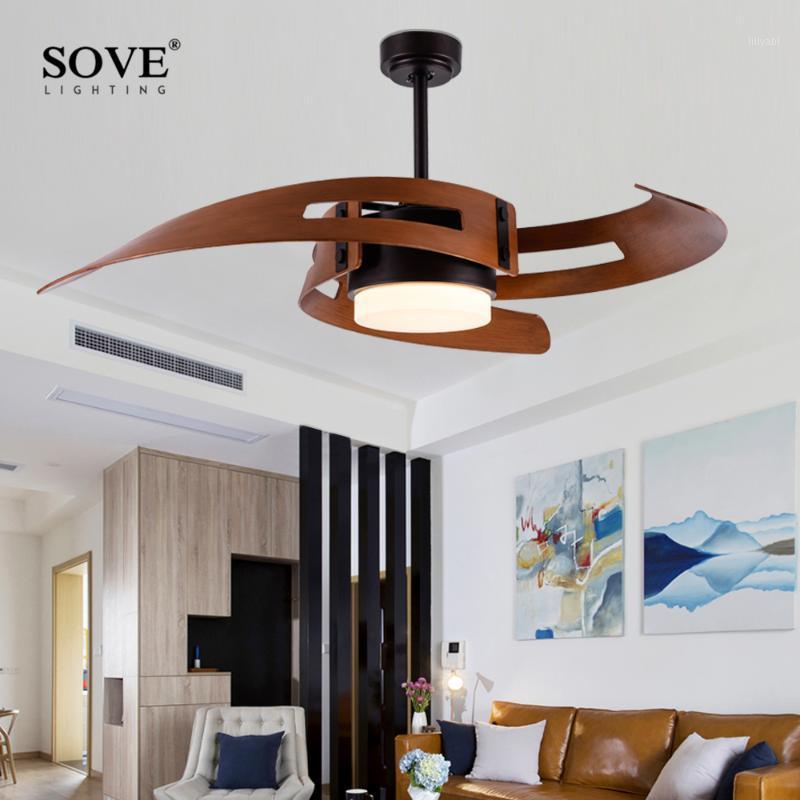 

Creative Design Vintage LED Ceiling Fan With Lights Industrial Bedroom Nordic Ventilador De Techo 220 Volt Ceiling Light Fan1