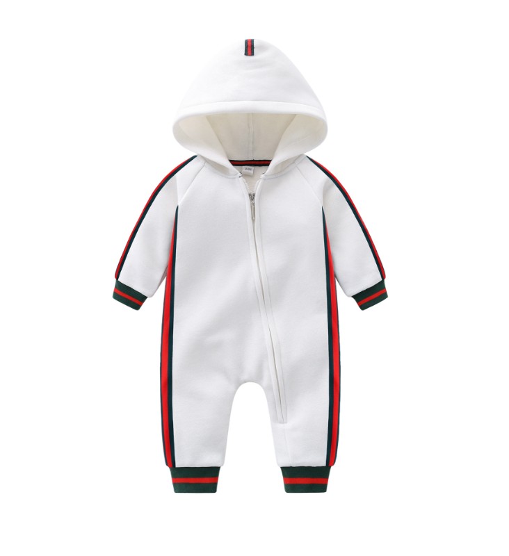 

Great Quality Baby Boys Girls Rompers Infant Long Sleeve Jumpsuits Autumn Winter Toddler Thicken Warm Onesies Cotton Kids Clothes, White