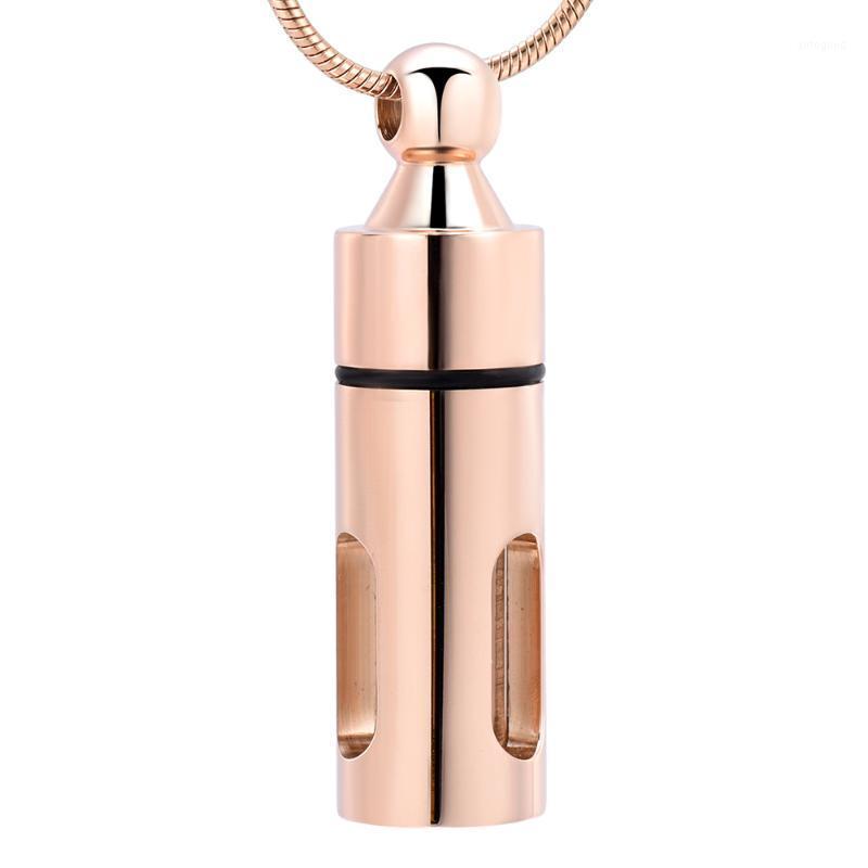 

Chains IJD10038 Glass Container Tube Stainless Steel Cremation Souvenir For Ashes Urn Memorial Keepsake Pendant Necklace Jewelry1