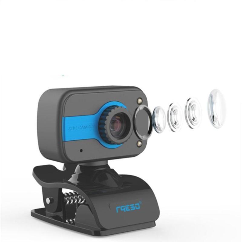 

HD 480P Webcam PC Computer Camera for Skype Live Class Conference with Built-in Microphone USB Video Camera Widescreen Video