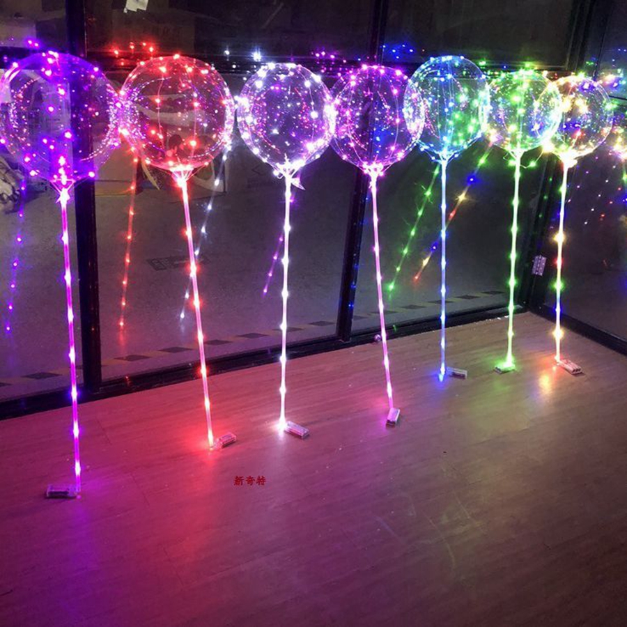 

BoBo Bubble Transparent Balloons LED Lights Wedding Birthday Party Decor home Decoration balloon 3M light LJJK2511