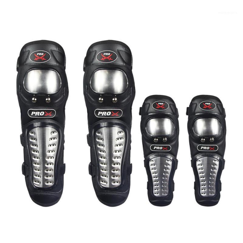 

4PCS/LOT Motorcycle knee protector Stainless Steel Moto Elbow Knee Pads Motocross Racing Protective Gear Protector Guards1