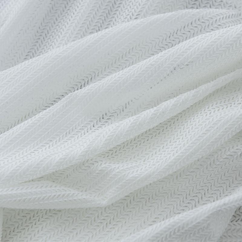 

Nordic Solid Color White/Gray Tulle Curtains for Living Room Bedroom Modern Window Screen Thick Sheer for Kitchen1, Photo color