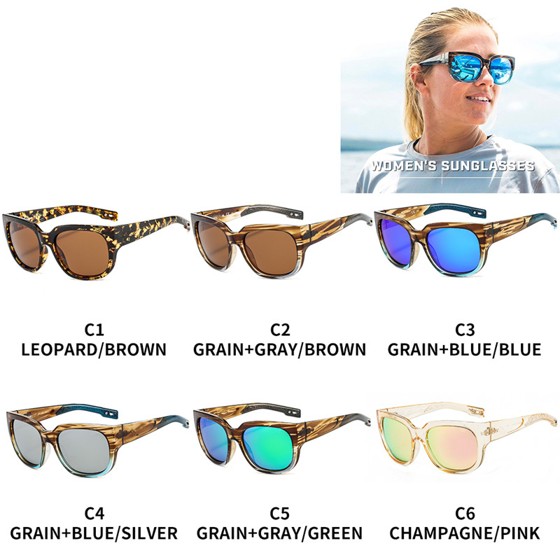 

Luxury Designer Polarized Women Sunglasses Surfing Sun Glasses COSTO WATER Lady Fishing Sunglasses Color Dazzle Lenses, White;black