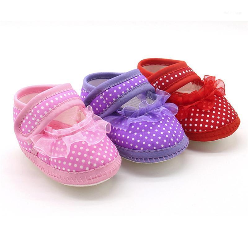 

Children Shoes Newborn Infant Baby Shoes Sweet Dot Lace Girls Soft Sole Prewalker Keep Warm Casual Flats1, Pink