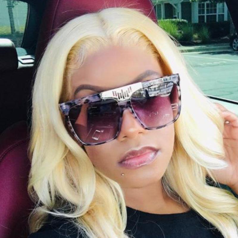 

Fashion New Oversize Frame Pink Sun Glasses Women 2021 Design Leopard Sunglasses Gradient Lens Goggles Shades UV400