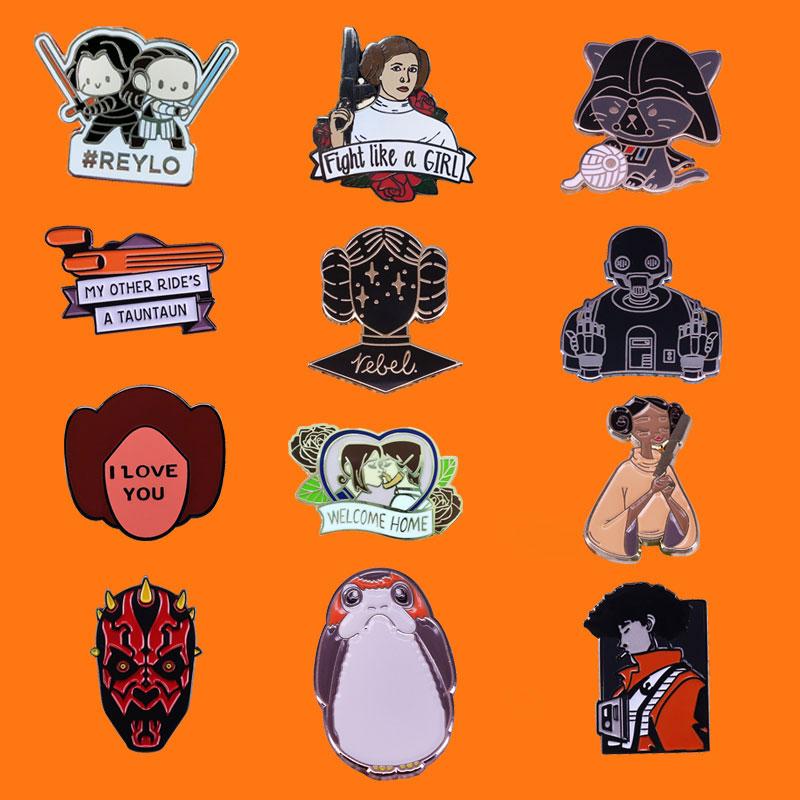 

Creative Enamel Pins Beautiful Girl Metal Cartoon Brooch Backpack Hat Bag Collar Lapel Badges Men Women Fashion Jewelry Gifts