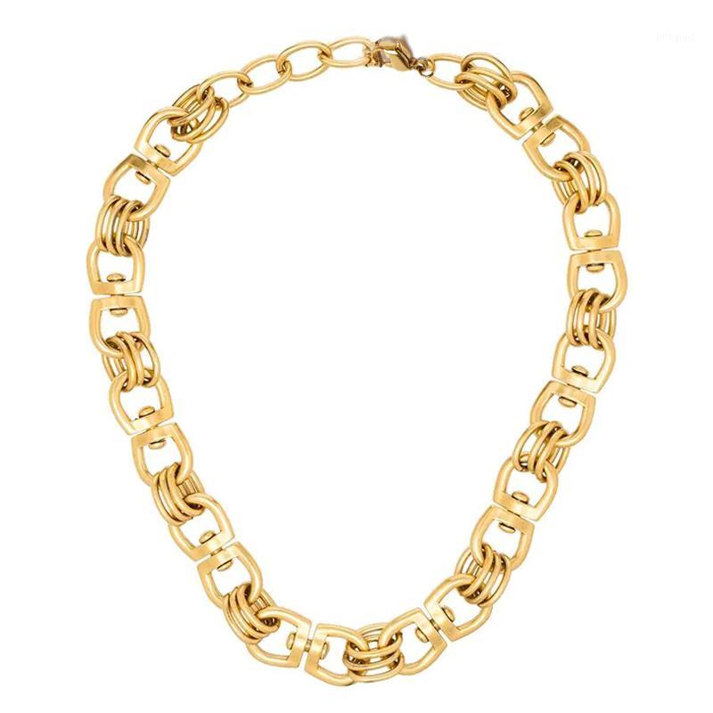 

Chokers Collier 2021 Jewelry Stainless Steel Punk Hip Hop Chain Metal Brass Necklace Women Men Man Chunky Necklaces1