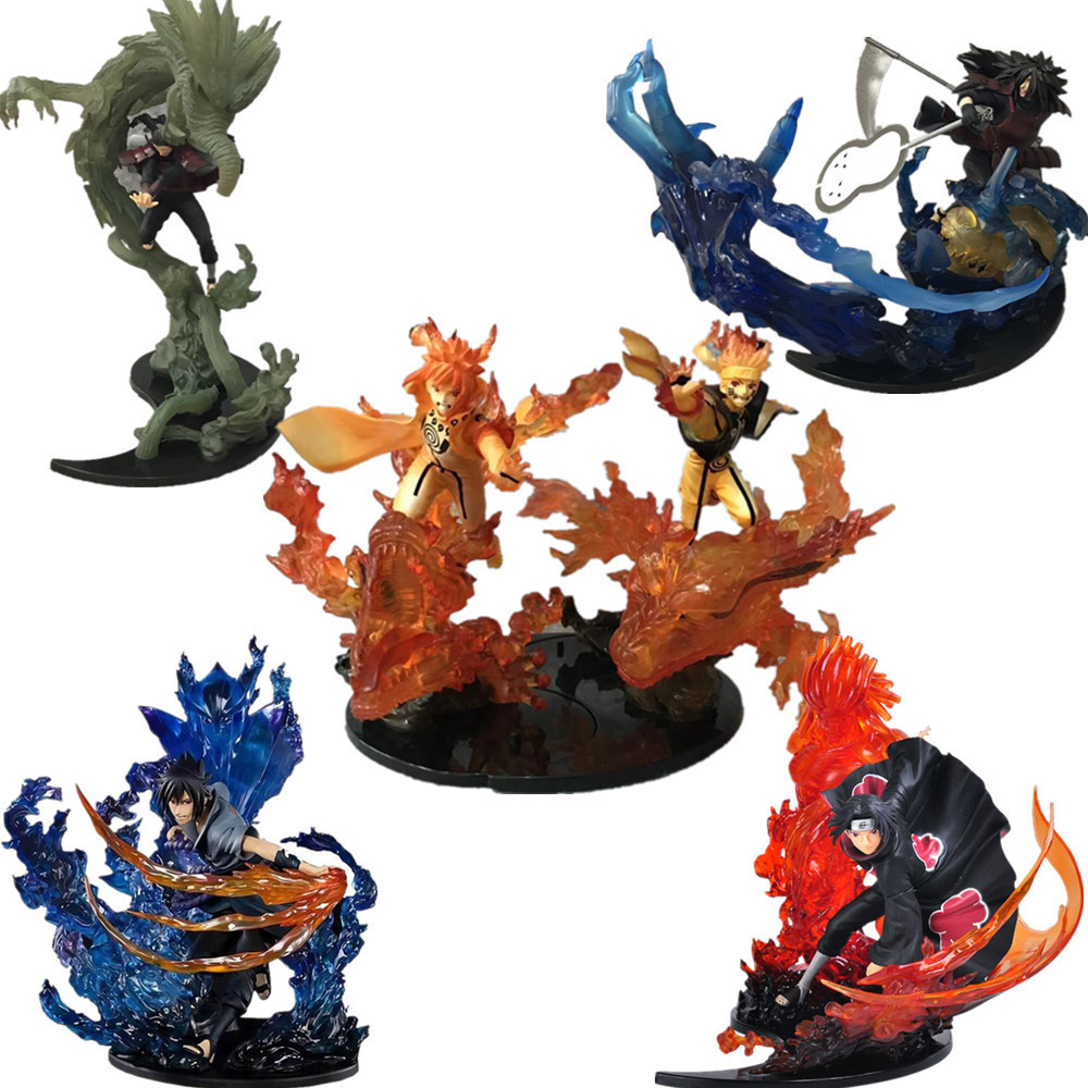 

Naruto Action Figure PVC Toy Kurama Minato Hashirama Madara Itachi Anime Nartuo Shippuden Sasuke Zero Figurine Collection Toy 201202, No retail box