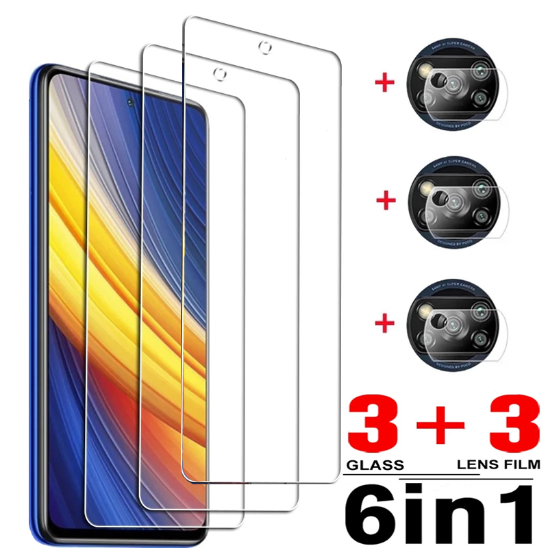 

Tempered Glass Screen Protectors for Mi Poco X3 Pro NFC F3 M3 M4 Lens Film Xiaomi Redmi Note 10 9 8 Pro 9s 10s 9T 8T 9A 9C