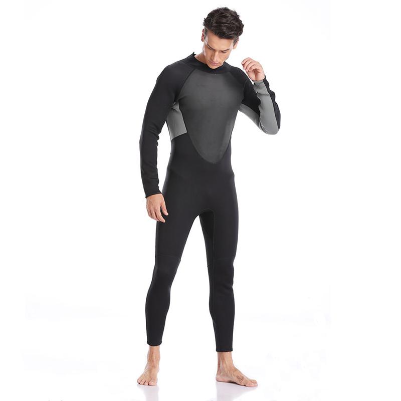 

3XL Plus Size One-piece Suit Long Sleeve 3mm Neoprene Diving Suit Snorkeling Surfing Swimwear For Men Women Swimwear