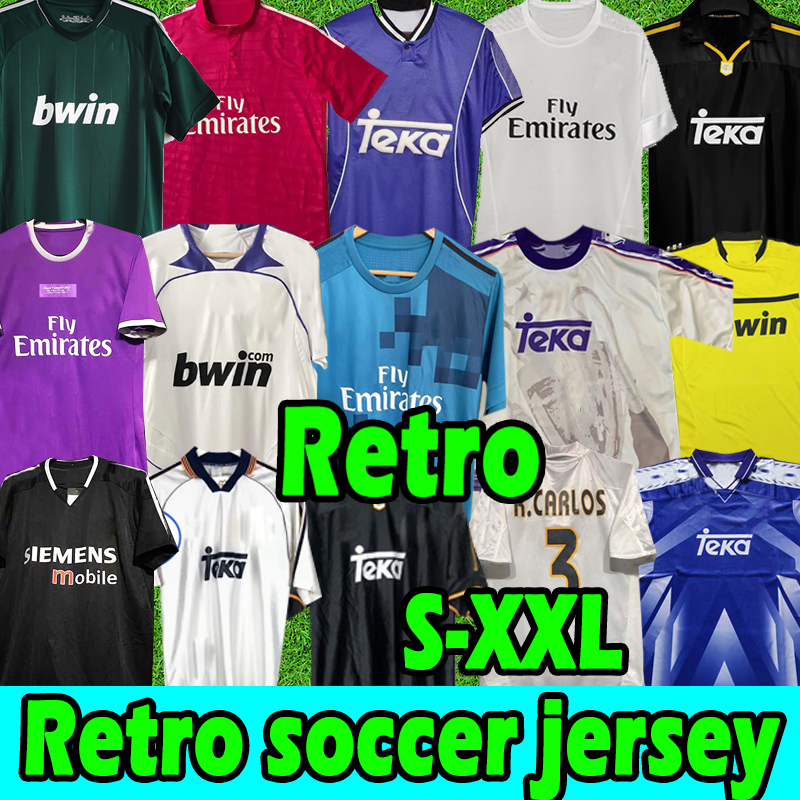 

finals Real Retro Soccer Jerseys GUTI Ramos SEEDORF CARLOS 11 12 2013 14 15 ZIDANE Beckham jersey 94 95 96 97 98 99 00 01 02 03 04 05 Football shirts, 1998