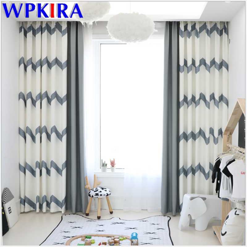 

Fashion Modern Window Curtains For Living Room Sheer Curtains Bedroom Striped Drape Panel Home Decora Shade 70% 1pc W-AD394#30, Striped cloth