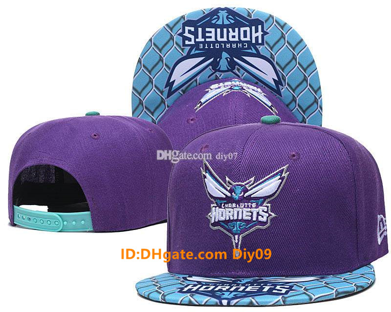 

2021 Fashion Charlotte Hornets Classic Hats Snapback Caps Leisure Baseball Cap for men women Snapbacks Caps Brands Hip Sun Hat, Blue;gray
