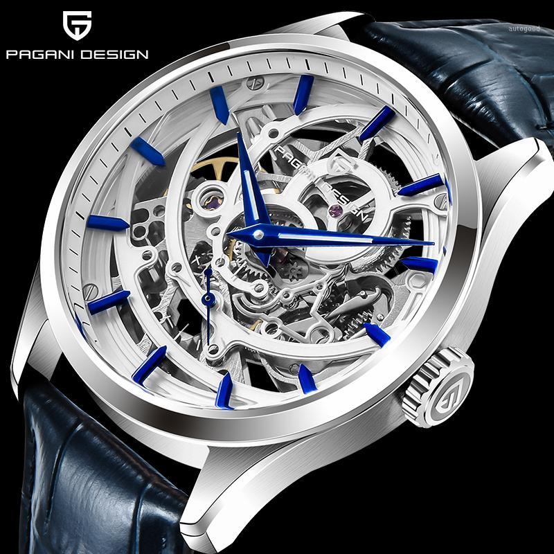 

Wristwatches PAGANI DESIGN Fashion Luxury Automatic Mechanical Watch 100M Waterproof Relogio Masculino Top Brand Leather Men1, Multicolor