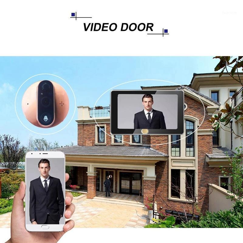 

4.3 inch WIFI Smart LCD Digital Peephole Door Camera Viewer HD Monitor with Night Vision PIR Motion Detection APP Remote Control1