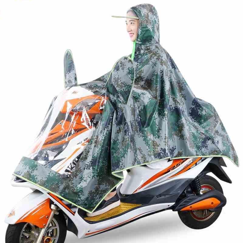 

Motorcycle Raincoat Men Women Waterproof Hooded Capa De Chuva Para Motoqueiro Raincoat Impermeable Rain Poncho Cloak QQG251