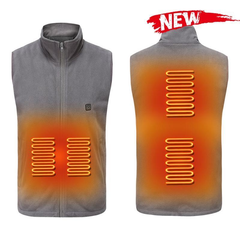 

USB Heating Vest Riding Hiking Camping Heated Jacket Skiing Outdoor Heating Vest Waistcoat Jacket t for Men Women1, Frmj-006-grey
