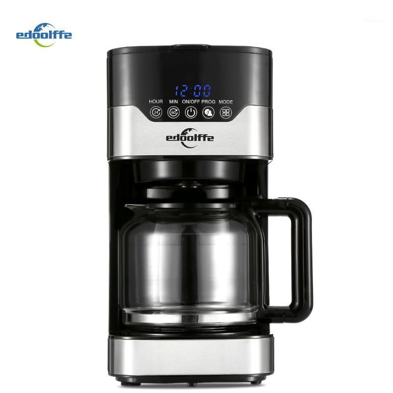

Edoolffe MD - 259T Smart Programmable Drip Coffee Machine With Glass Pot 1.5L Capacity LCD Clock Timer Coffee Maker1