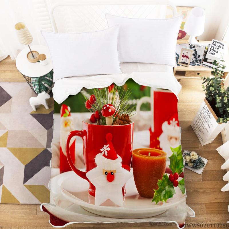 

High Quality Christmas Series Blanket 3D Creative Blanket Soft Fashionable Bedroom Decoration For All Seasons