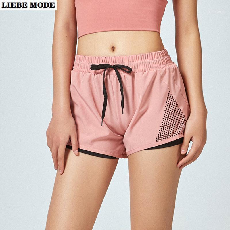 

Womens Summer Yoga Shorts Pink Black Fitness Women Gym Running Short Pants Workout Quickly Dry Breathable Loose Shorts Yellow1