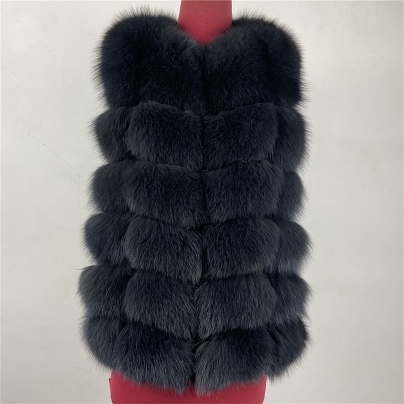 

real Fox Fur Vest short jacket height woman winter warm Natural sleeveless 201103, Beige