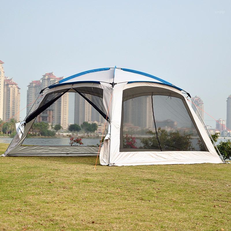 

5-8 Person Camping Tent For Family Party Outdoor Large Space Tent With Mosquito Net Awnings Sun Shelter For Beach Garden Fishing1