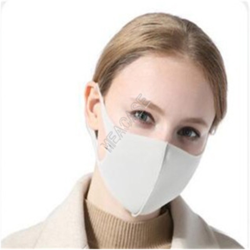 

Blank sublimation Face Mask DIY White Plain Masks Unisex Dustproof Anti-fog Breathable Reusable Fashion Facemask Mouth-muffle Covers D92503