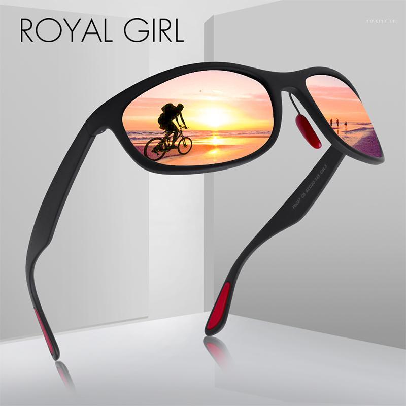 

ROYAL GIRL Polarized Sunglasses Men 2020 Brand Designer Matte Frame Sun Glasses Male Outdoor Men's Driving Eyewear UV400 MS0361
