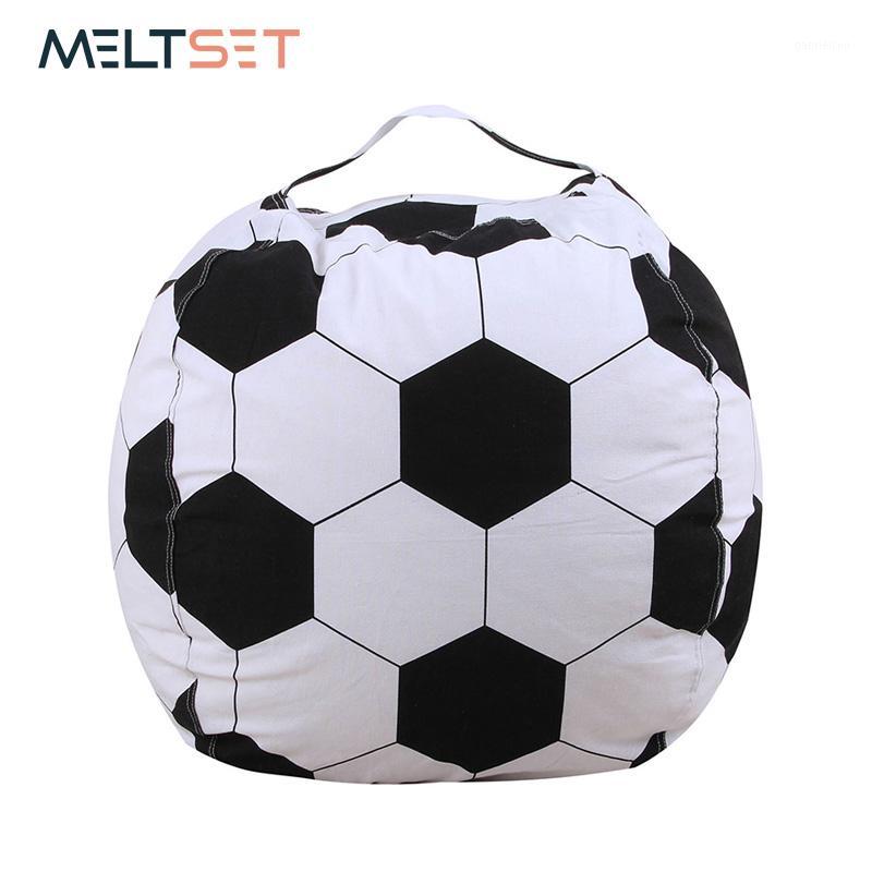 

Football Shaped Storage Bag Stuffed Animal Storage Bean Bag Chairs Kids Clothes Toy Organizer Baseball Basketball Sports1
