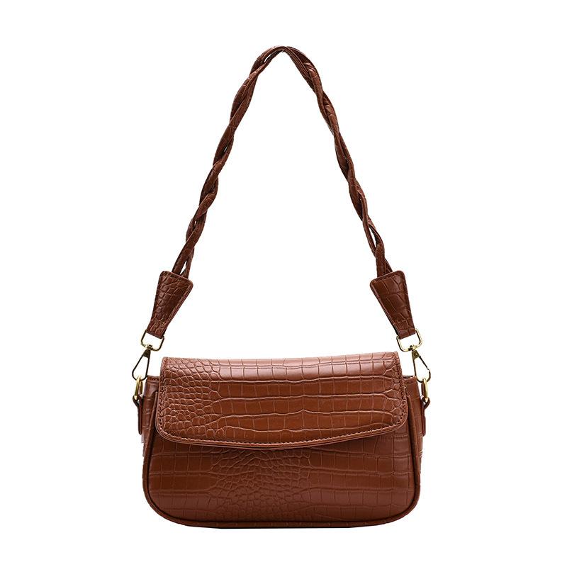 

New style women's small square Bag Fashion Korean shoulder bag versatile messenger, Apricot