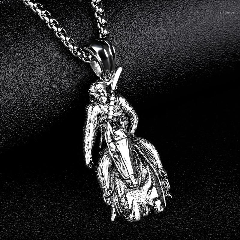 

Animal Gorilla Pedant Necklace Rise of the Planet of the Apes Vintage Titanium Jewelry for Men Christmas Gift1