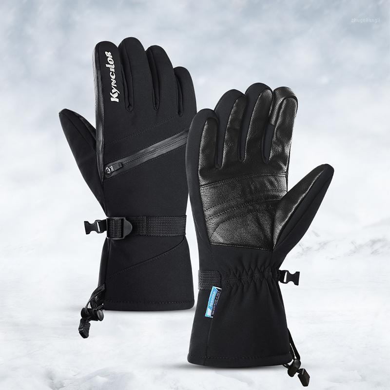 

Hot Sale Men Women Ski Gloves Snowboard Gloves Ultralight Waterproof Winter Snow Warm Fleece Motorcycle Snowmobile Riding1, Bk