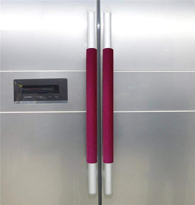 

High-grade 2 PCS Kitchen Appliance Handle Cover Decor Smudges Door Refrigerator Fridge Oven Skid Resistance 40*12cm1