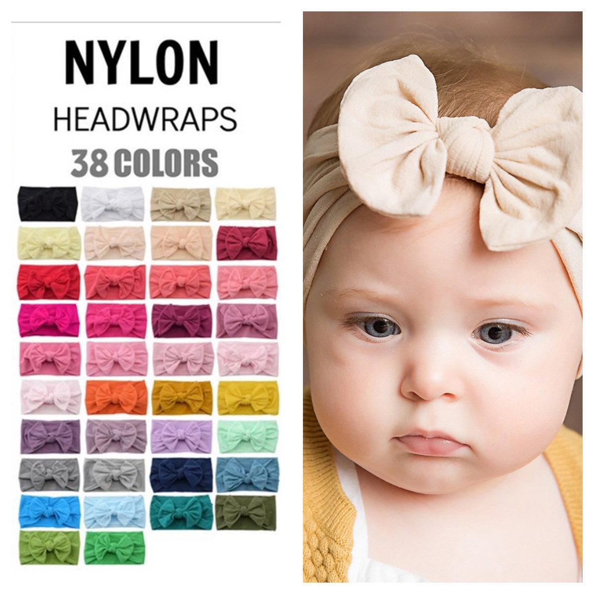56 Pcs Wholesale Mix lot Baby Toddler Girl elastic headband headwear Hair Bow