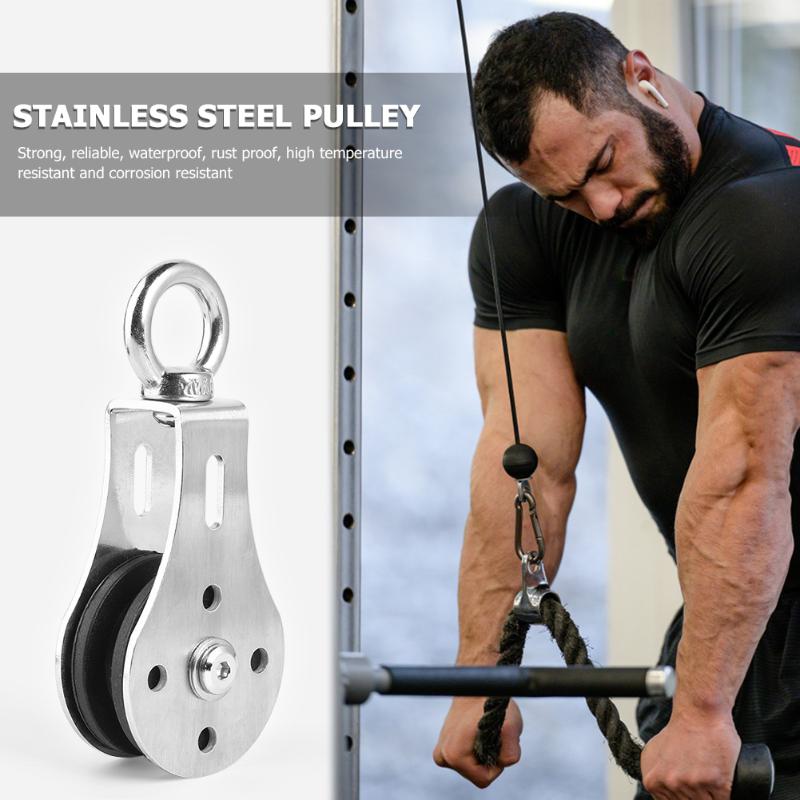 

Stainless Steel Fitness Pulley Bearing Heavy Wheel Loading Lifting Strength Training Workout Mute Gym Sport Exercise Equipment