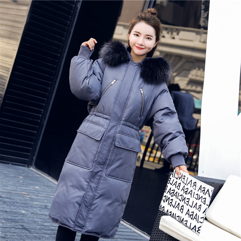 

Down Thick Korean Long Fur Coat Great Turtleneck Jumpers for Winter 2020 of Women Chaquette Jackets Mujer Kj404 J3n6, Light beige