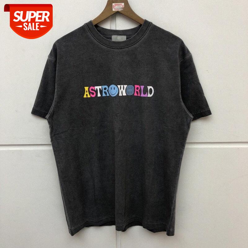 

Travis Scott Astroworld T-shirts Men Women Fashion Earth T Shirt #O92Y, White;black