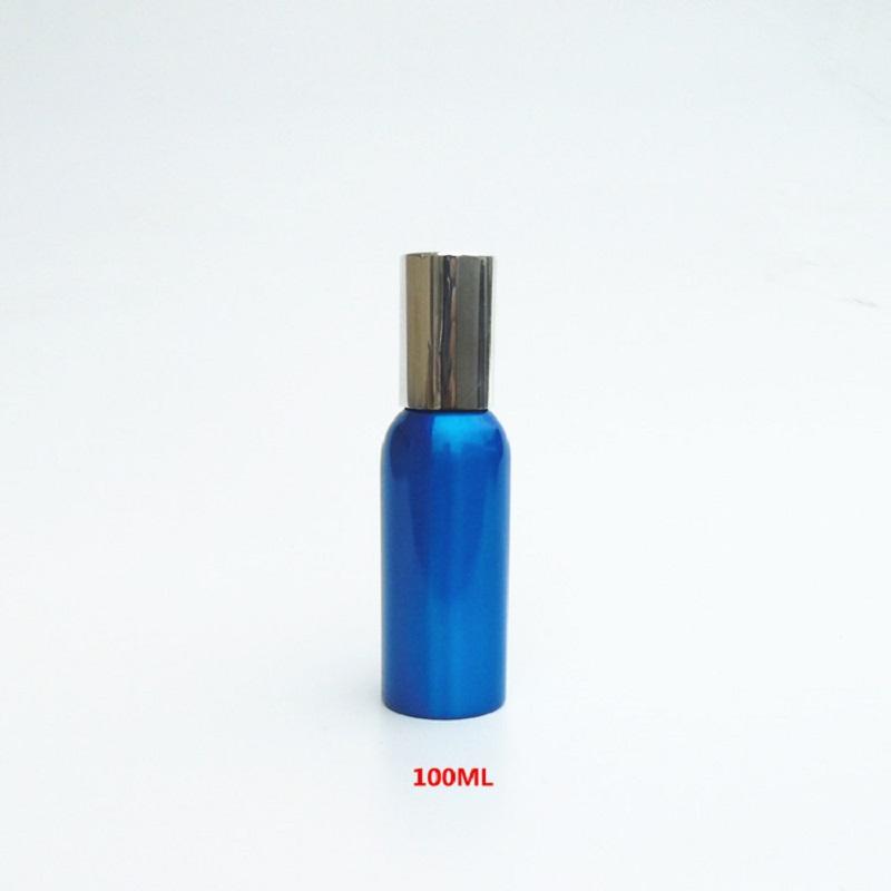 

Blue Spray Bottle 30ml 50ml Plastic Cap Portable Traveling Packaging Vial 80ml Aluminum Cosmetic Containers Bottle 60ml 100ml
