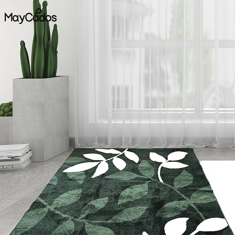 

MayCados Microfiber Jacquard Carpet Skin-Friendly Rectangular Bedroom Rugs Lint Free Non-Slip Mat Multi-Zone Use Blanket, 130x185cm