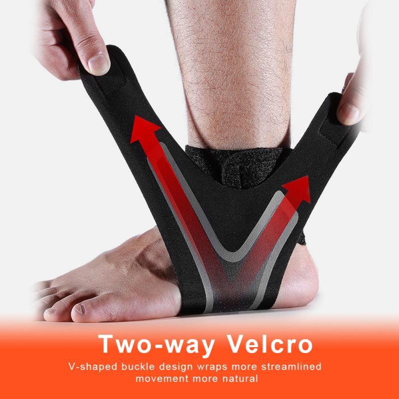 

2PCS Sports Ankle Protector Adjustable Compression Elastic Ankle Brace Support Fitness Sprain Support Guard Band1, As pic