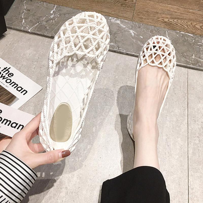 

Elegants Light Comfortable Shoes Shoe Dropshipping Cool Breathable Flats Shoes Female Slip On Women Hollow Summer Sandals Ladies1, White