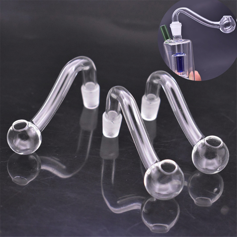 

wholesale Glass Oil Burner Pipes Pyrex Oil Burner Pipe 10mm 14mm 18mm Male Bubbler Oil Burner for Water Bong
