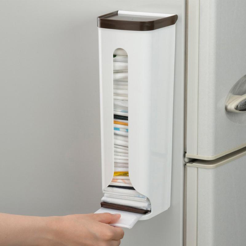 

ADOREHOUSE Multifunctional Garbage Bag Holder Roll Paper Towel Rack Plastic Bag Dispenser Rubbish Holder Organizer Boxes