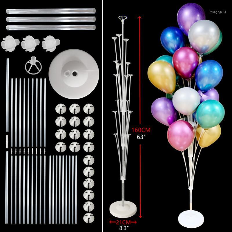 

19tubes Balloon Stand Wedding Decoration Happy Birthday Party Balloon Stick Holder Baloon Accessories Event Party Globos Pump1