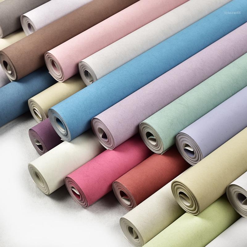 

Decor Wallpapers Home Modern Solid Color Silk Wallpaper Non Woven Wall Paper Rolls Decorative Bedroom Wallpaper Green Blue1, 350505