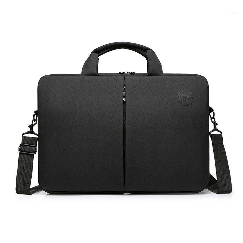 

nylon Briefcase Laptop Business Bag Portable 15.6inch Computer Bags Messenger Shoulder Handbag Travel Waterproof Shoulder bag1, Black