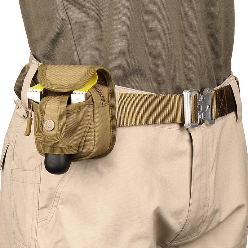 

NEW Pouch Protector Outdoor Sports Bag Camouflage Nylon Tactical Belt Pouch Slingshot Pack Outdoor Camping Hiking Bag, Black